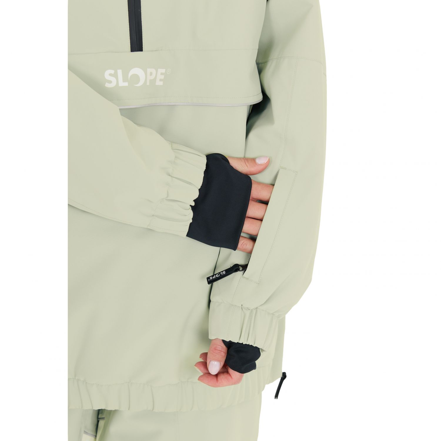 SLOPE Blizz Loose, snowboard anorak, dame, aqua gray