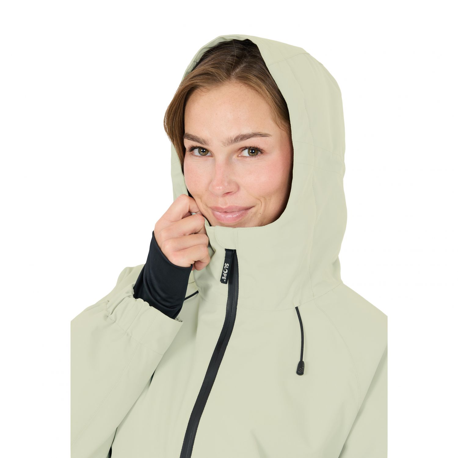 SLOPE Blizz Loose, snowboard anorak, dame, aqua gray