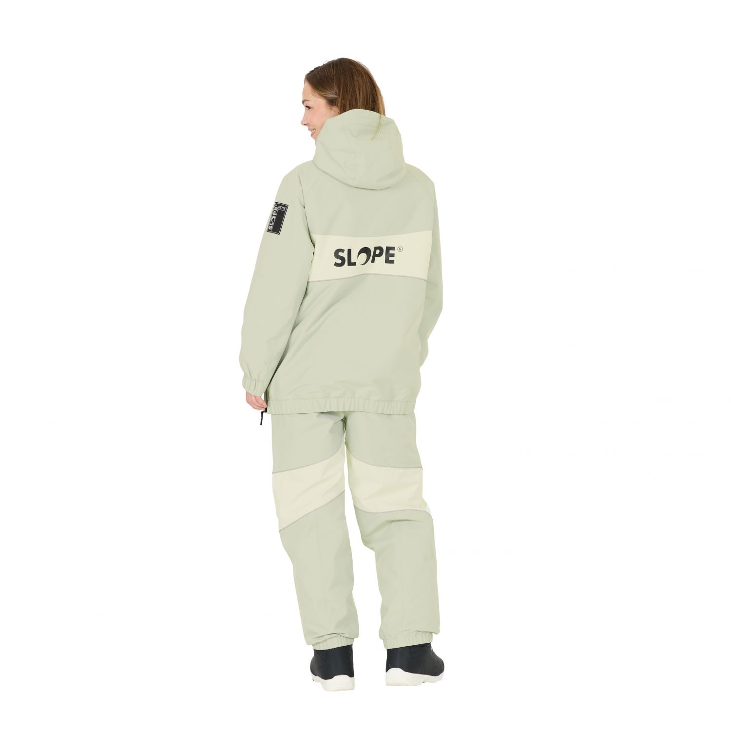 SLOPE Blizz Loose, snowboard anorak, dame, aqua gray
