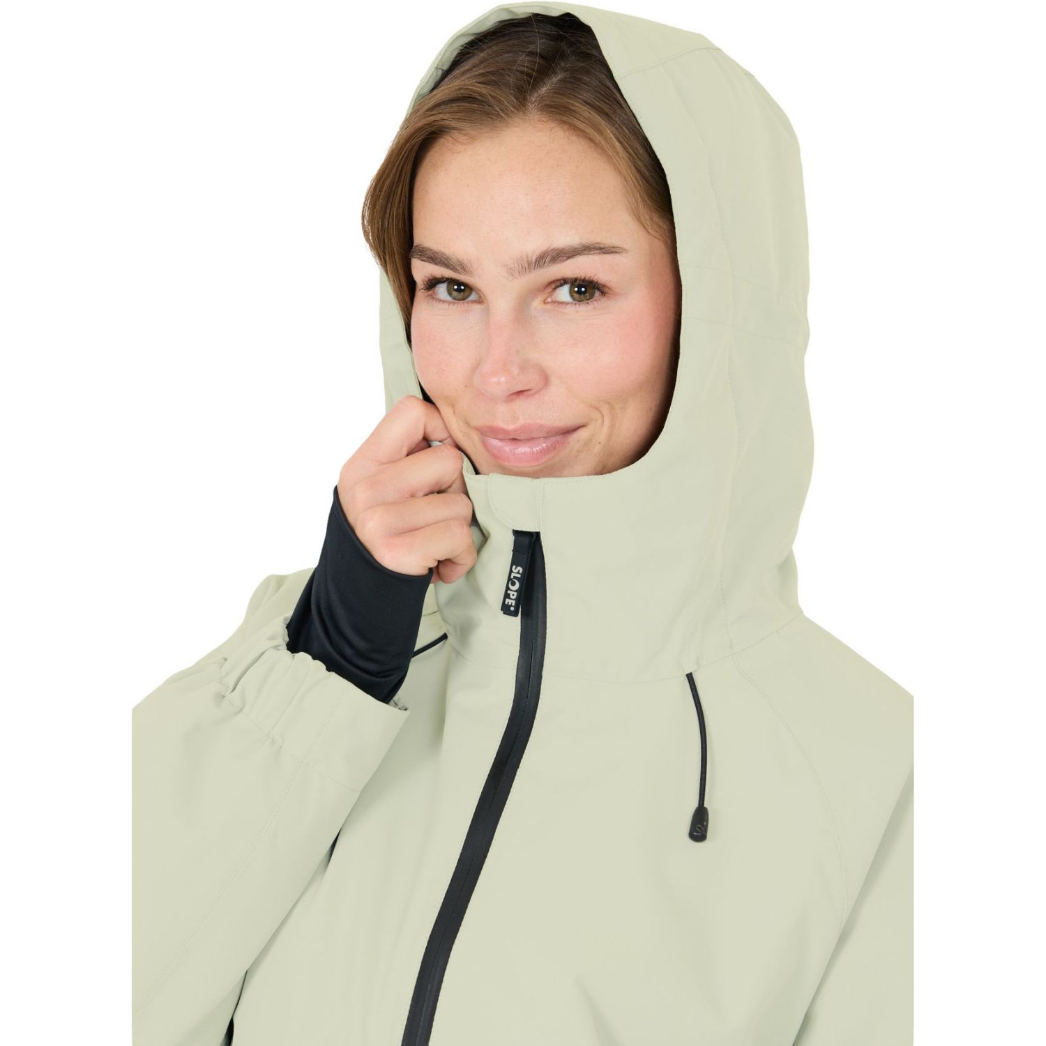 SLOPE Blizz Loose, snowboard anorak, dame, aqua gray