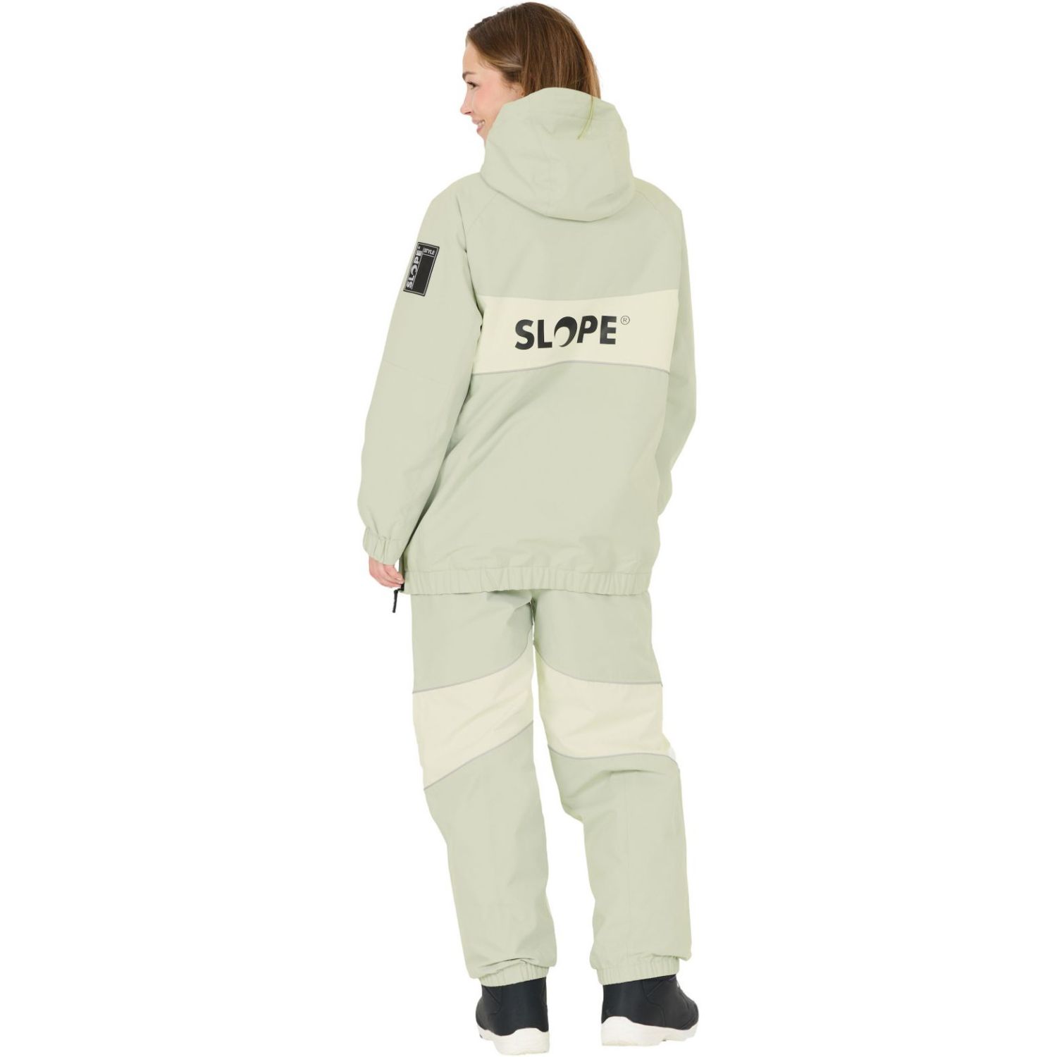 SLOPE Blizz Loose, snowboard anorak, dame, aqua gray