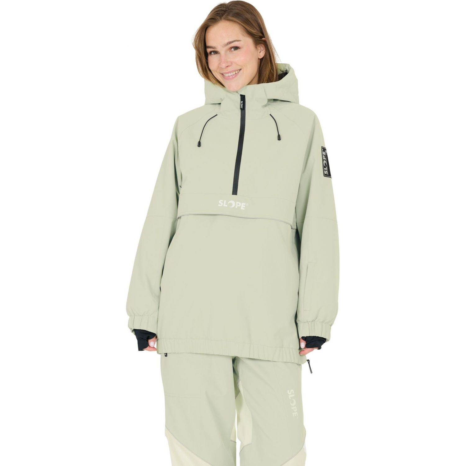 SLOPE Blizz Loose, snowboard anorak, dame, aqua gray