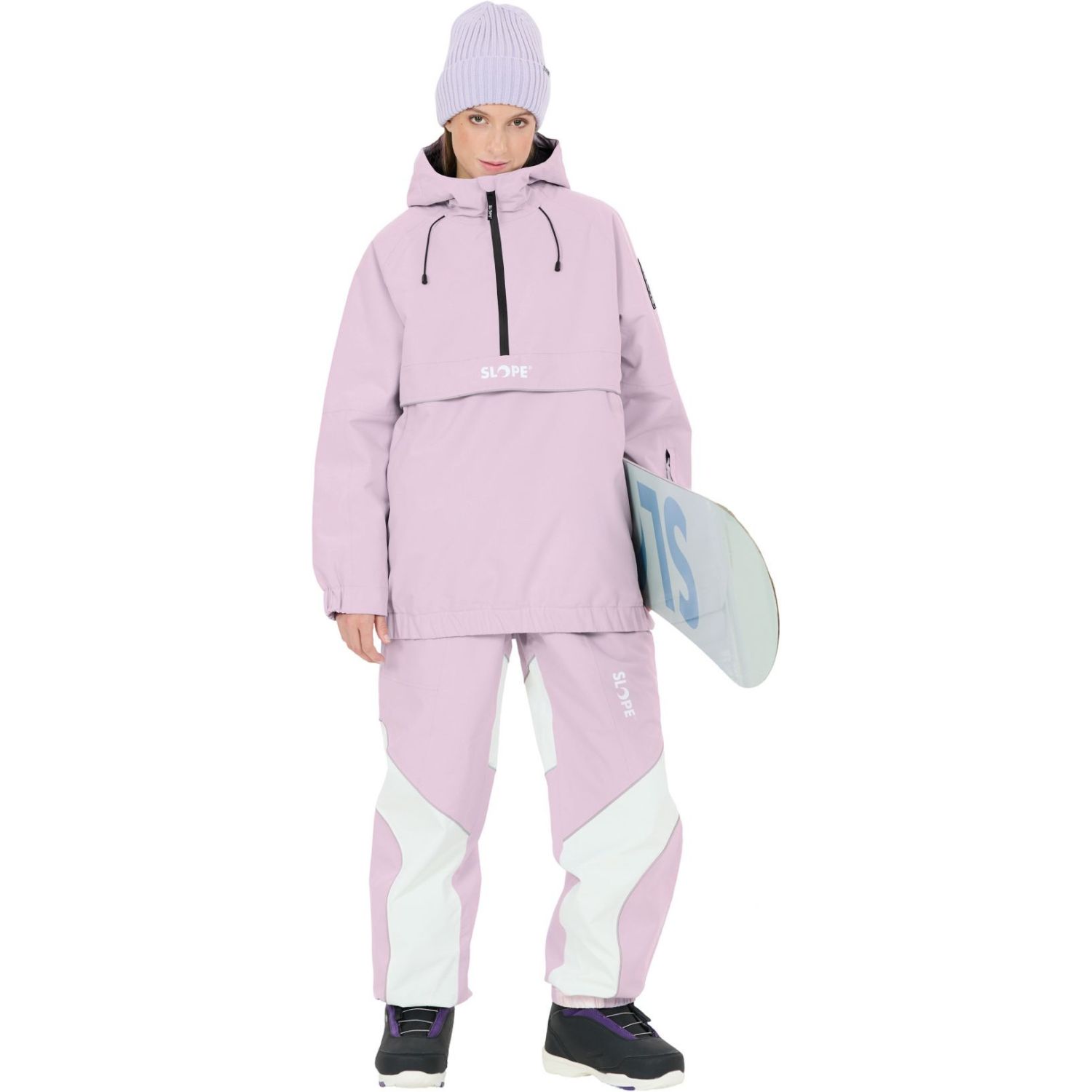 SLOPE Blizz Loose, snowboard anorak, dame, lilla
