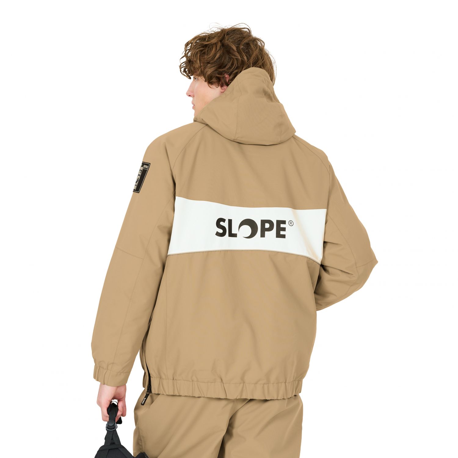 SLOPE Blizz Loose, snowboard anorak, herre, brun