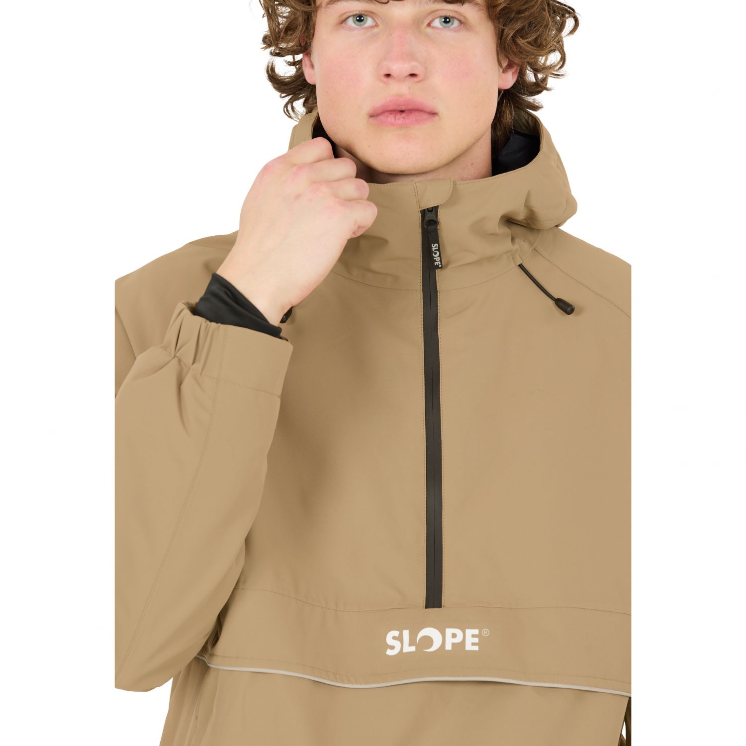 SLOPE Blizz Loose, snowboard anorak, herre, brun