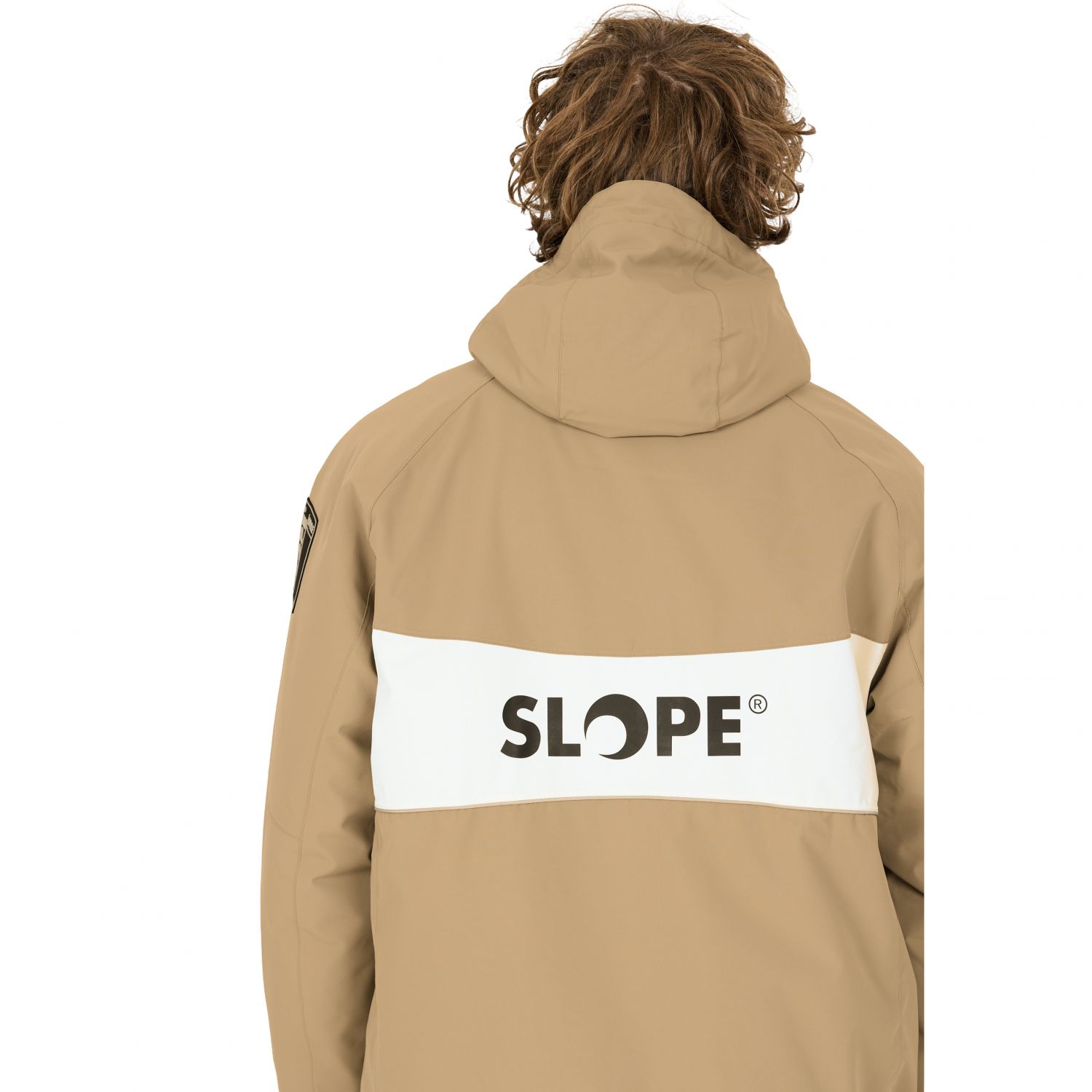 SLOPE Blizz Loose, snowboard anorak, herre, brun