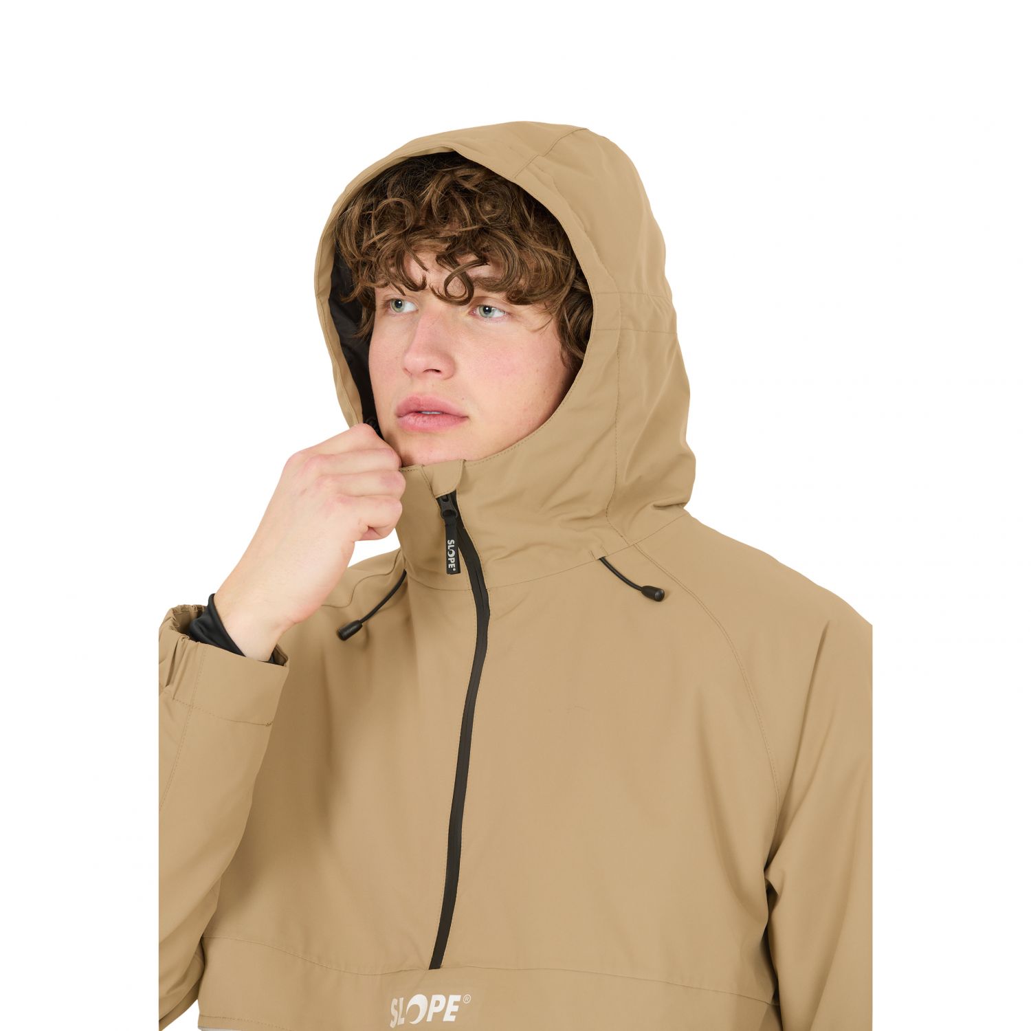 SLOPE Blizz Loose, snowboard anorak, herre, brun