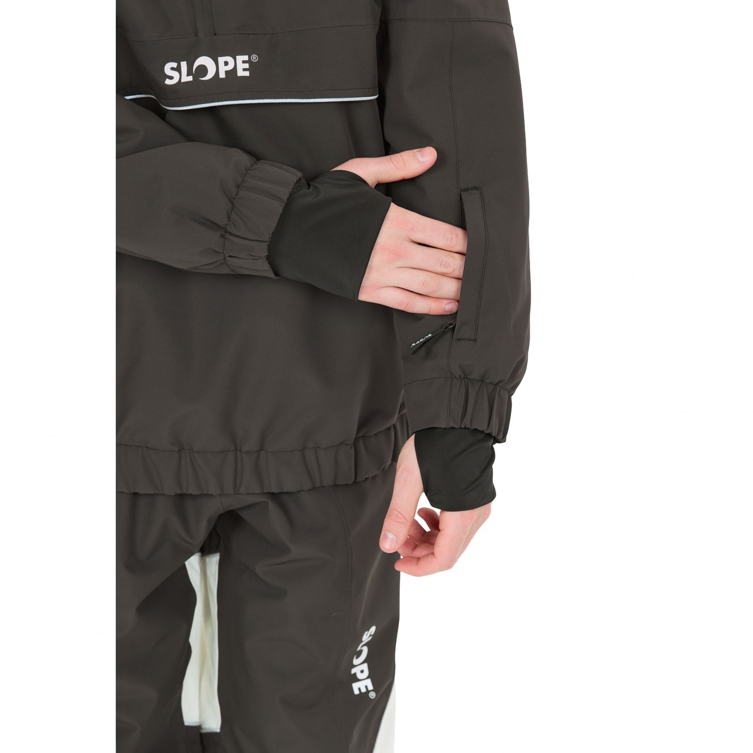 SLOPE Blizz Loose, snowboard anorak, herre, sort