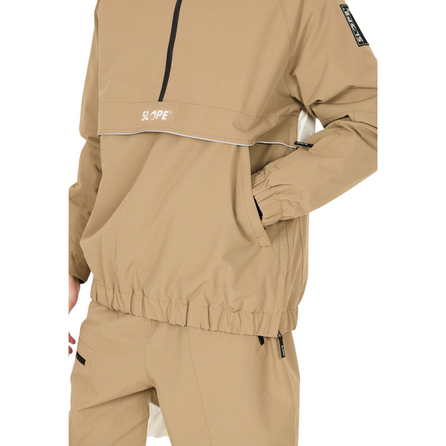SLOPE Blizz Loose, Snowboard Anorakk, Herre, Petrified Oak