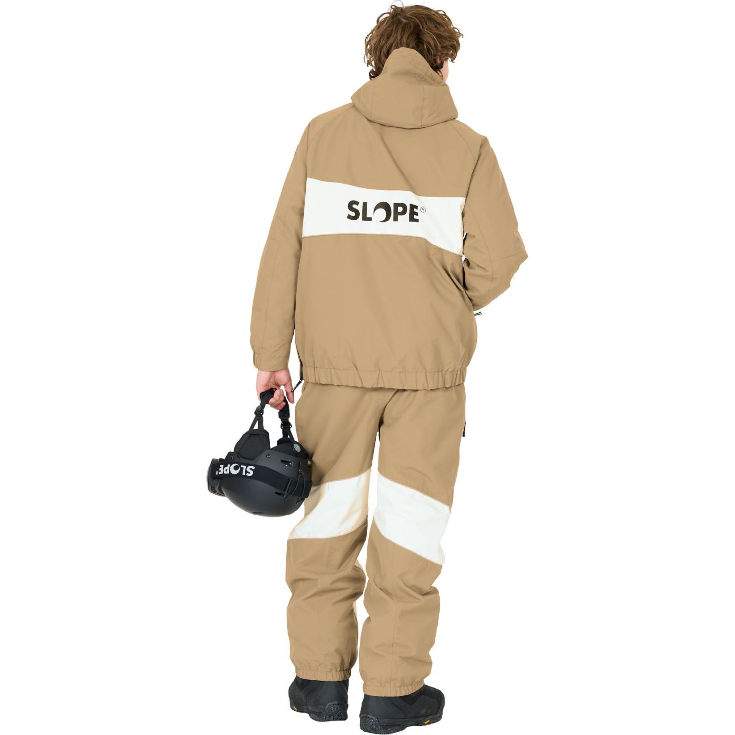 SLOPE Blizz Loose, Snowboard Anorakk, Herre, Petrified Oak