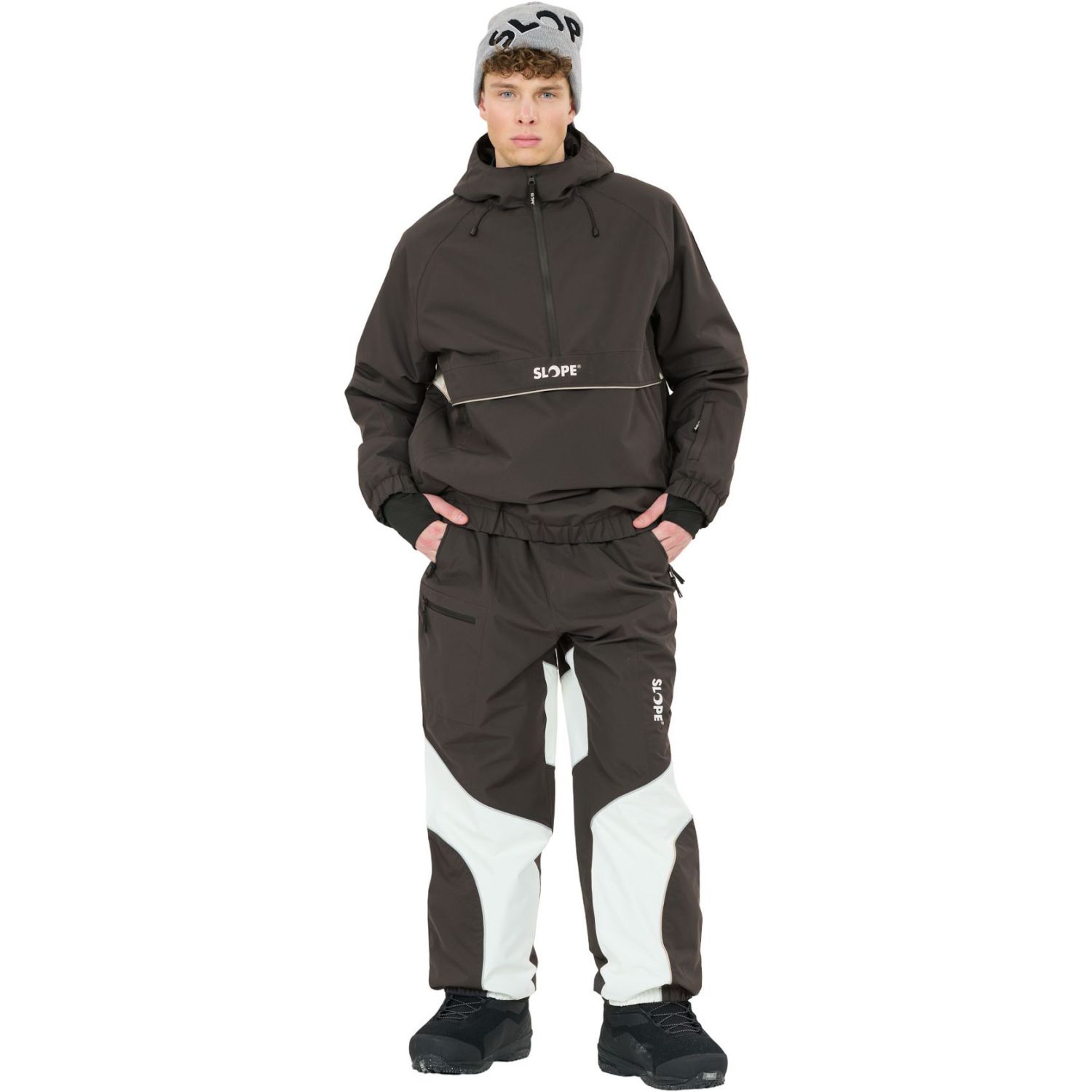 SLOPE Blizz Loose Snowboardbyxor, Herr, Svart