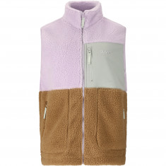 SLOPE Katau Teddy, colete de fleece, mulher, orchid petal