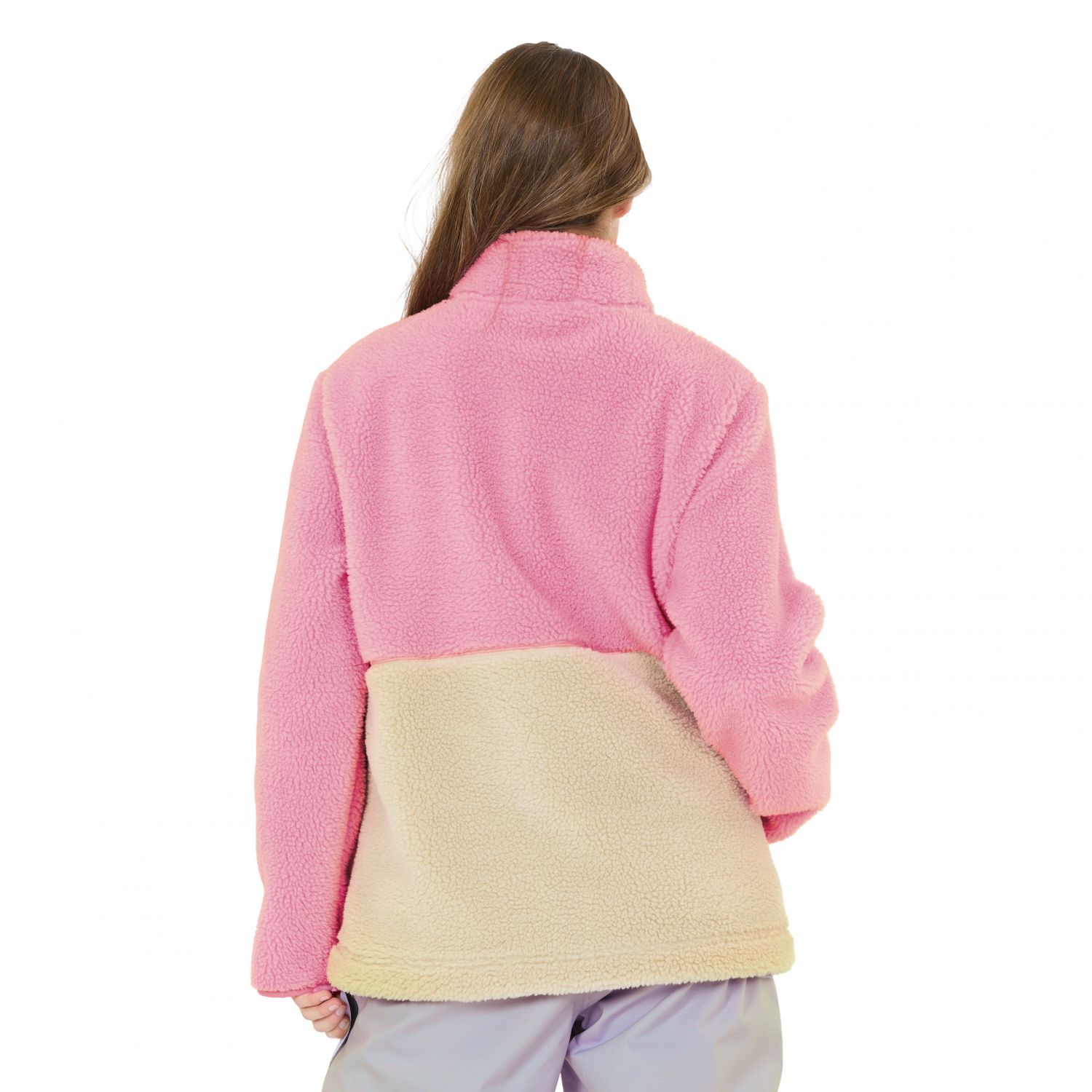 SLOPE Katau Teddy, dámska fleecová bunda, prism pink