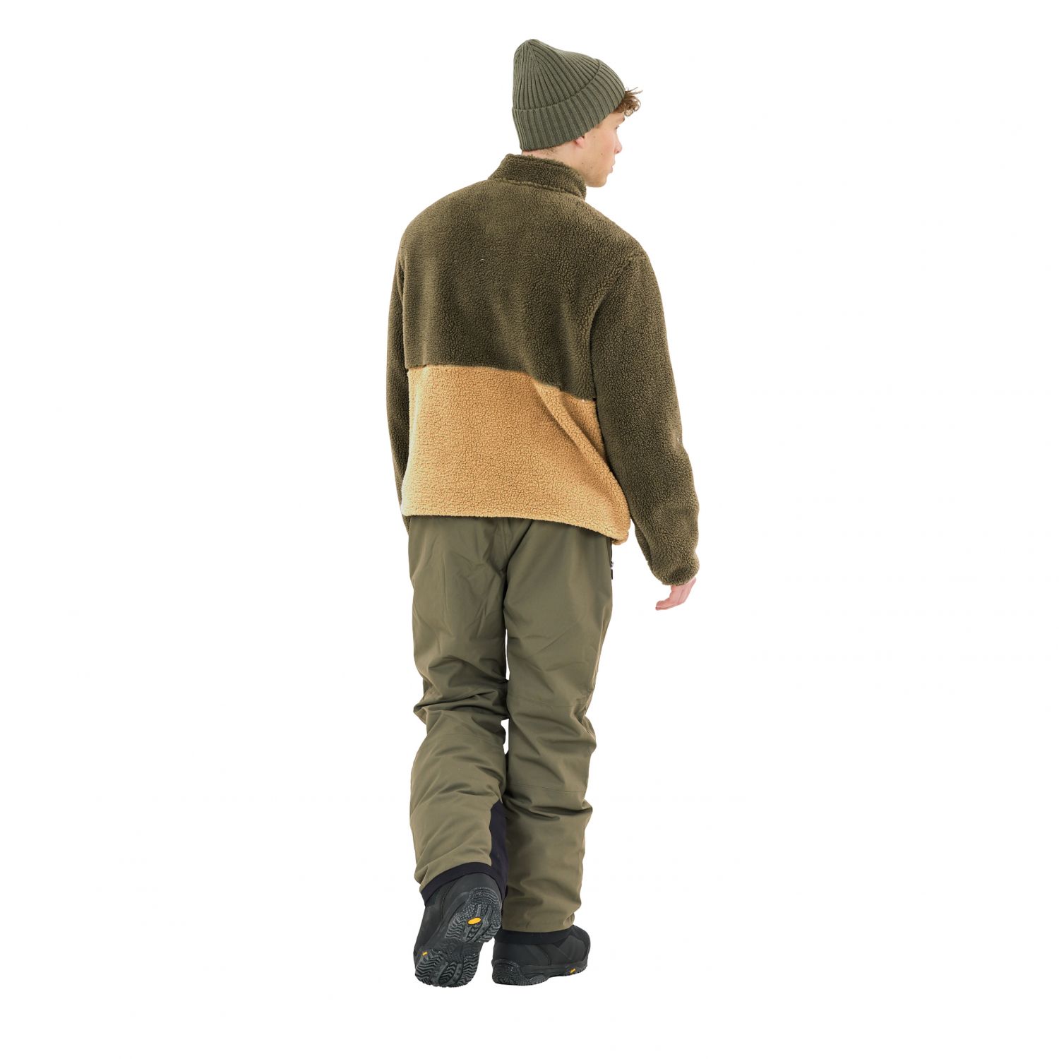 SLOPE Katau Teddy, fleecejas, heren, grape leaf