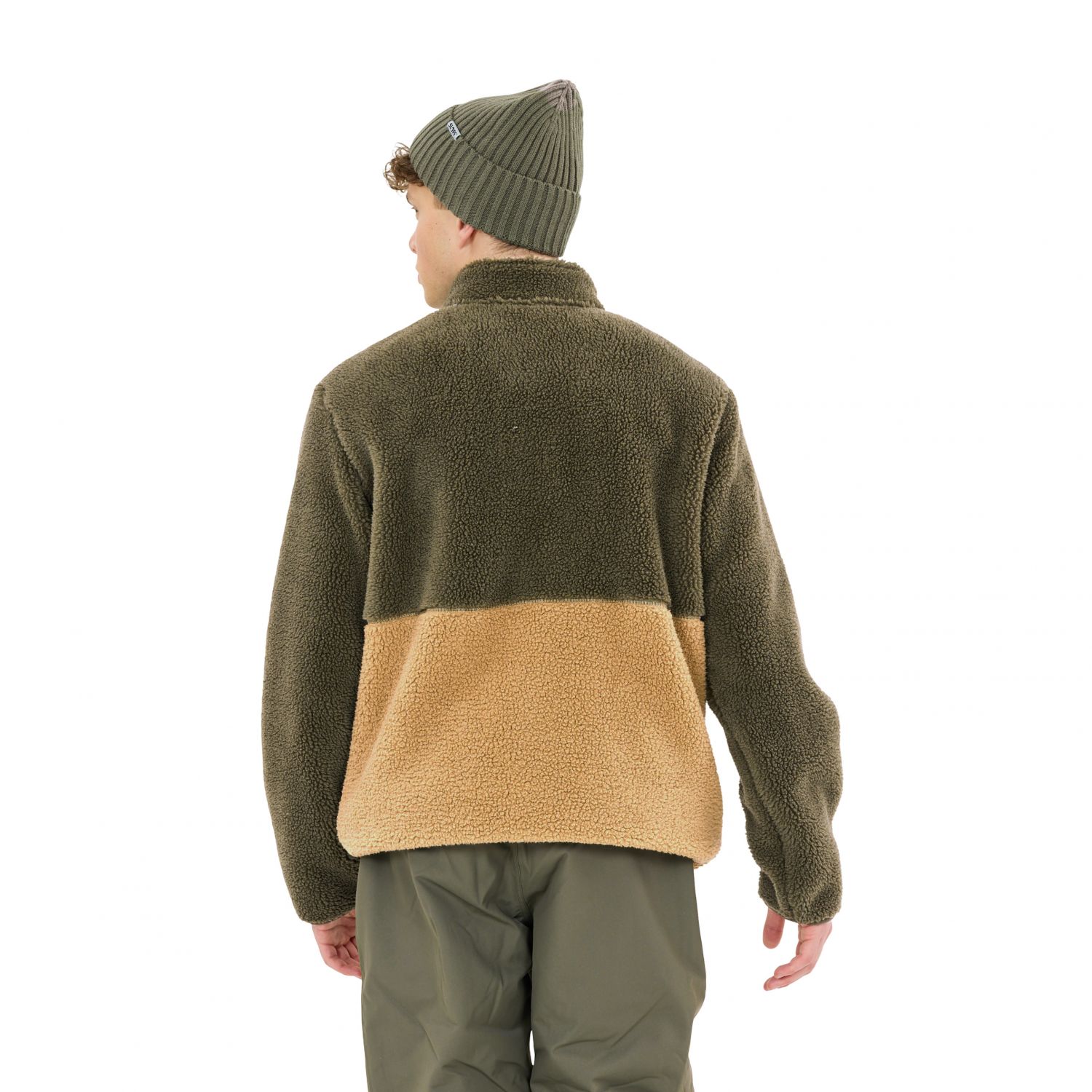 SLOPE Katau Teddy, fleecejas, heren, grape leaf