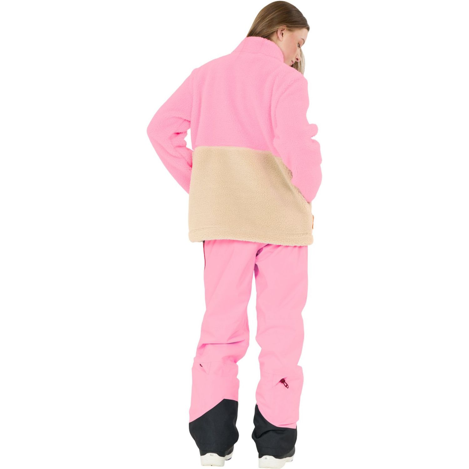 SLOPE Katau Teddy, fleeceová bunda dámská, prism pink