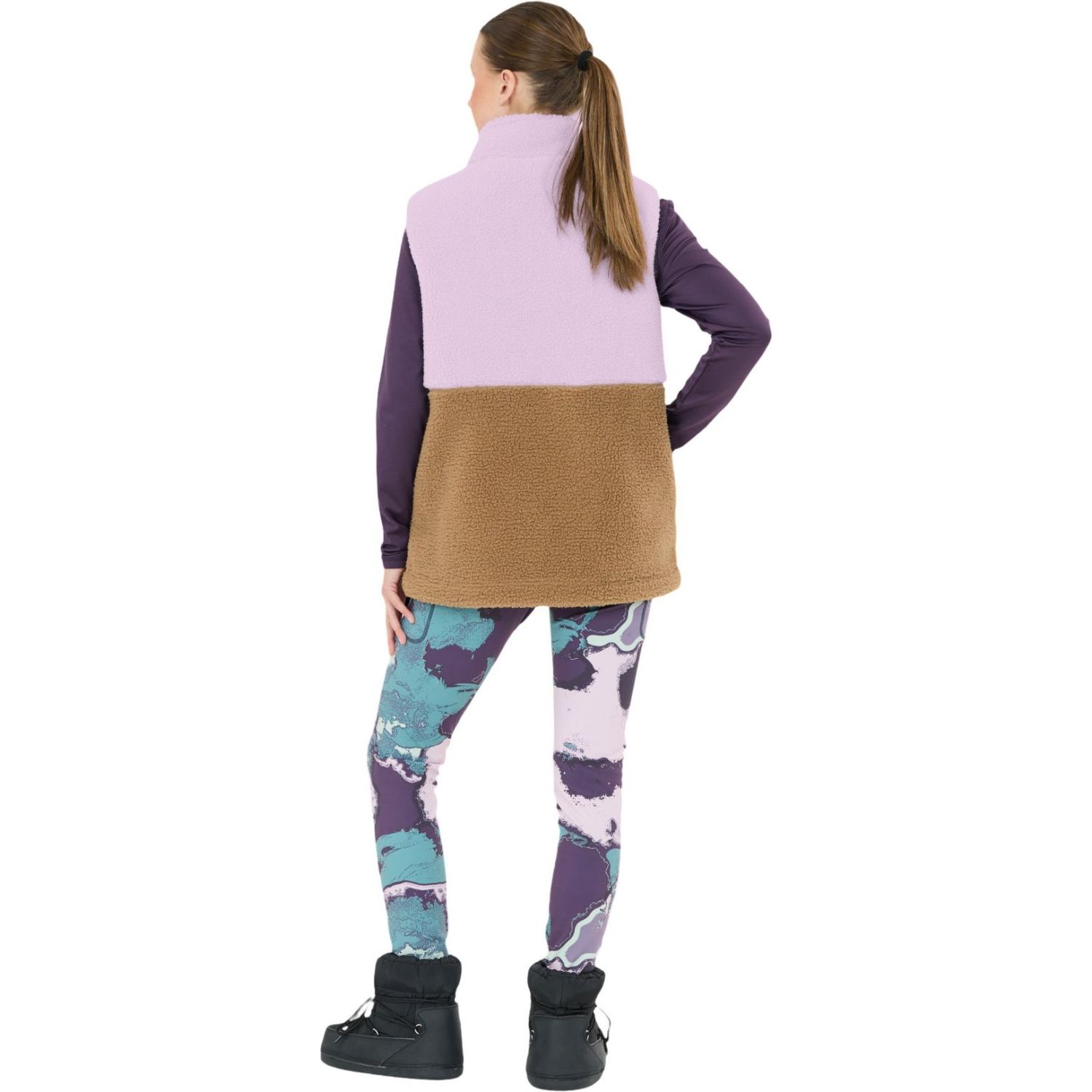 SLOPE Katau Teddy, Fleecevest, Dame, Orchid Petal