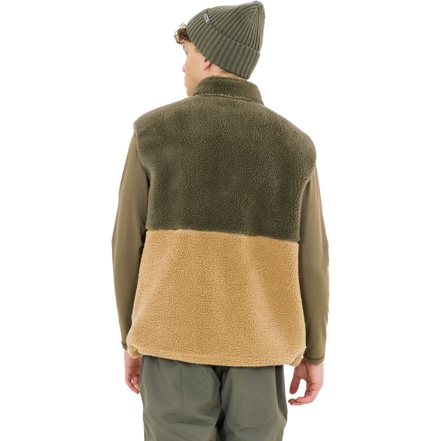 SLOPE Katau Teddy, fleecevest, herre, grape leaf
