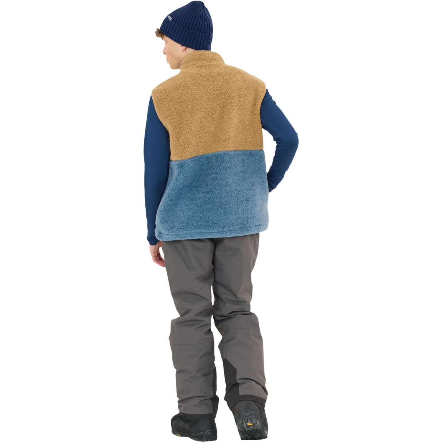 SLOPE Katau Teddy, Fleeceweste, Herren, petrified oak