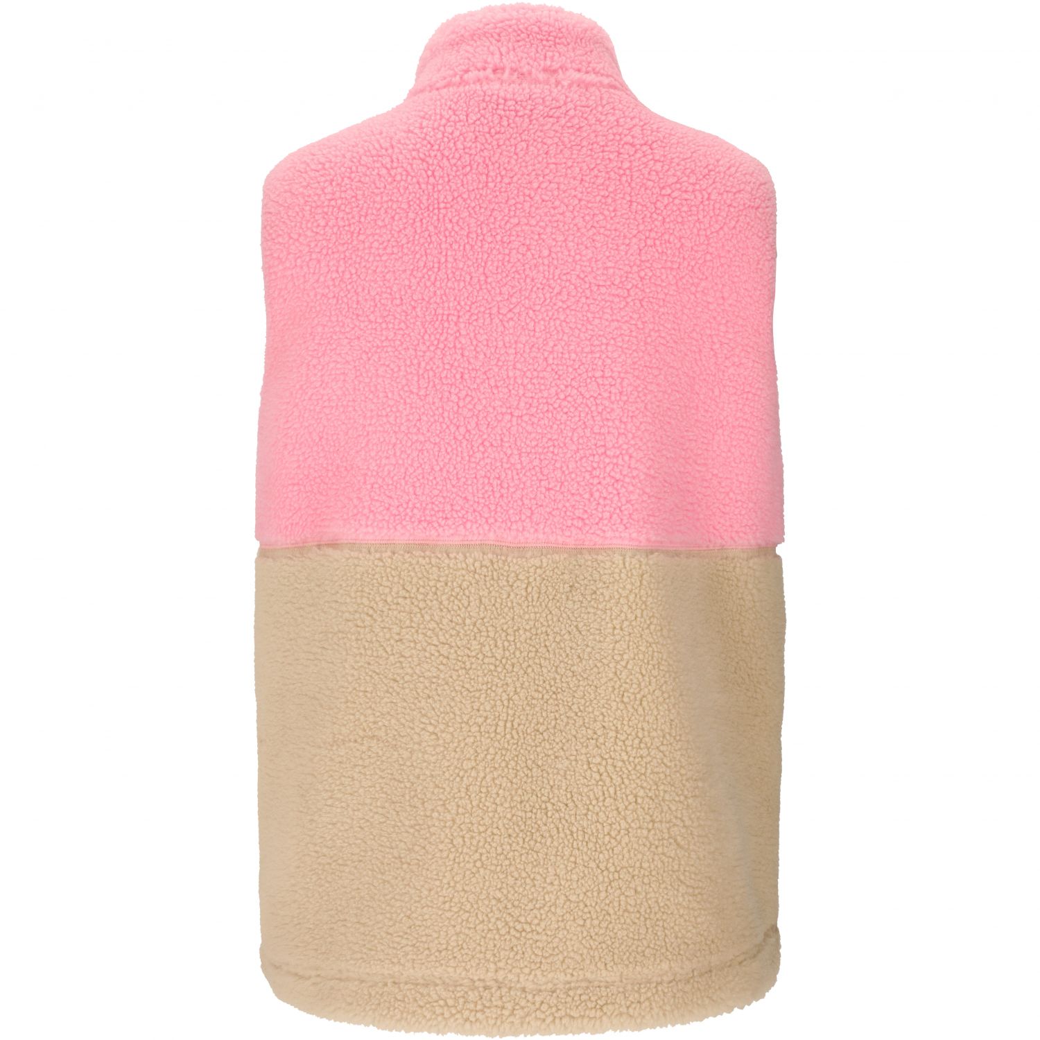 SLOPE Katau Teddy, fleecová vesta, dámska, prism pink