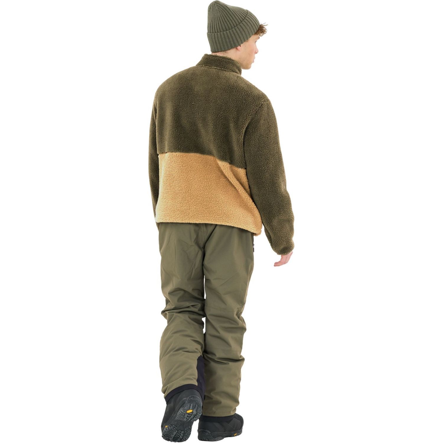 SLOPE Katau Teddy, giacca in pile, uomo, grape leaf