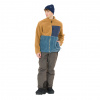 SLOPE Katau Teddy, giacca in pile, uomo, petrified oak