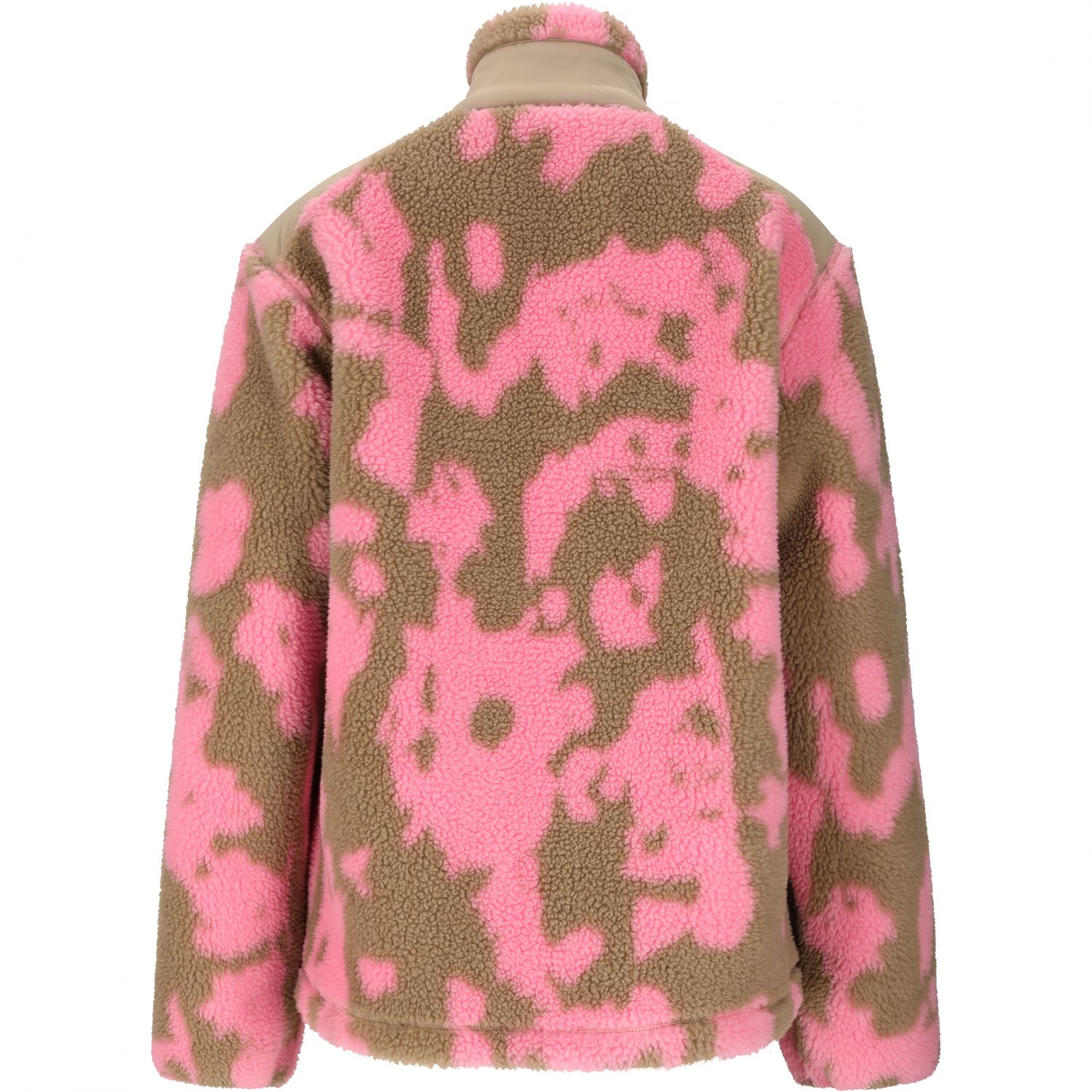 SLOPE Kendor AOP Teddy, fleece bunda, dámske, pink