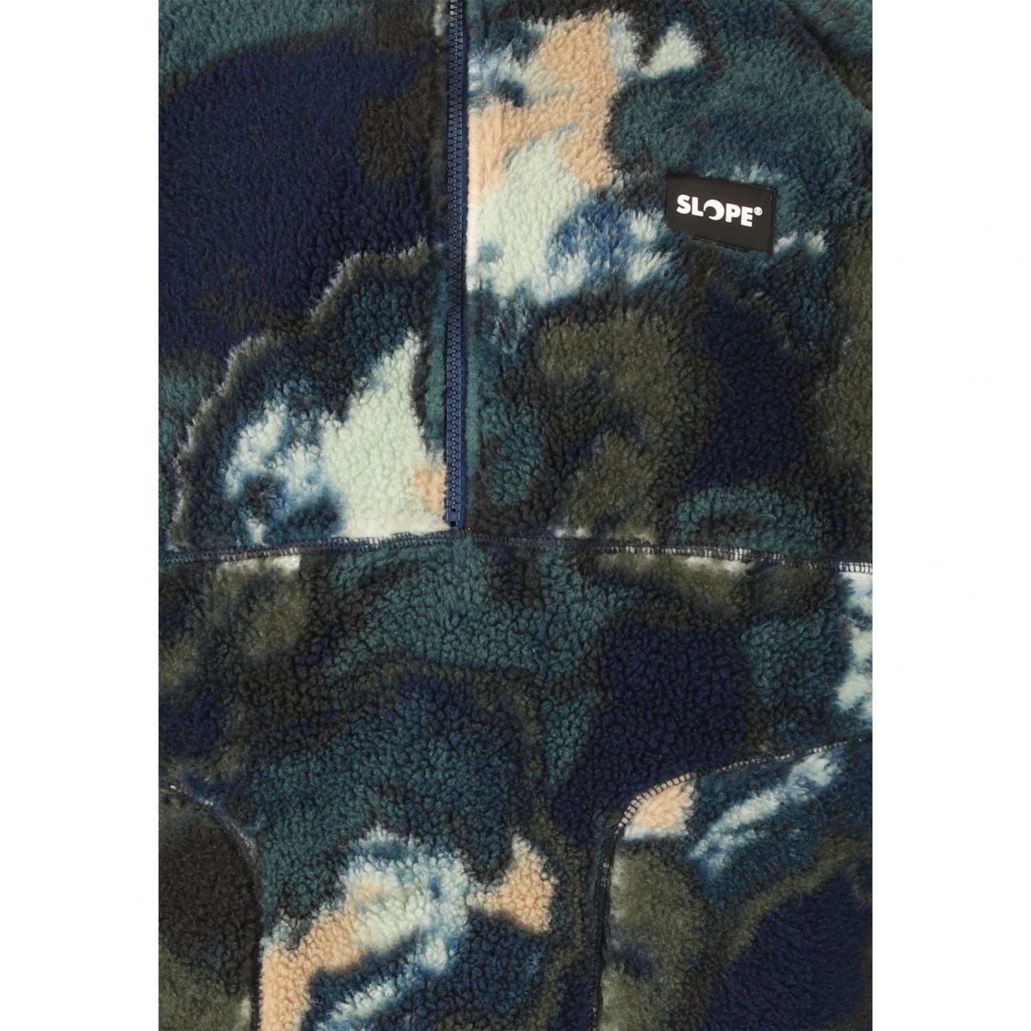 SLOPE Kendor AOP Teddy, Fleecejacke, Herren, grape leaf