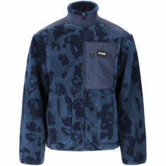 SLOPE Kendor AOP Teddy, Fleecejakke, Herre, Blue Fusion