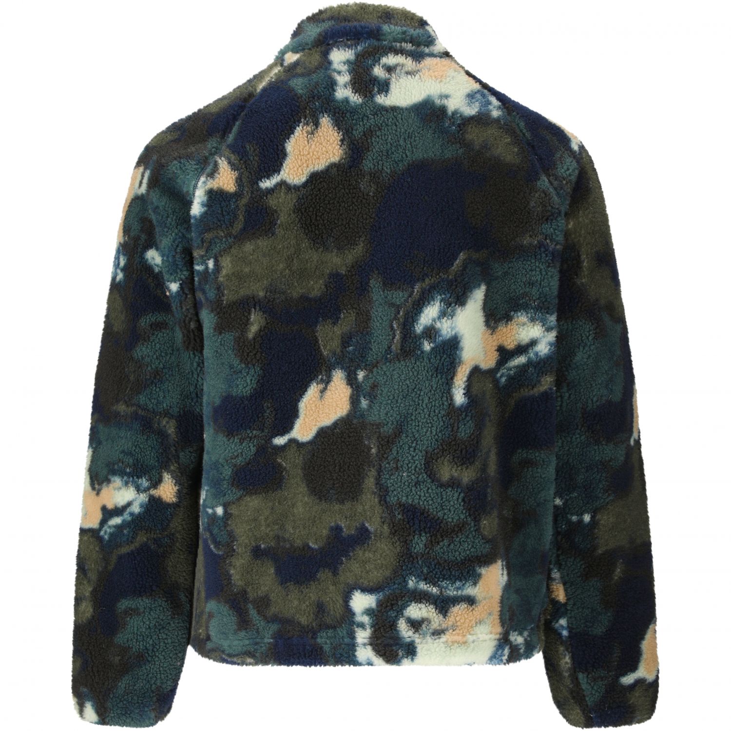 SLOPE Kendor AOP Teddy, pulover din fleece, pentru bărbați, grape leaf