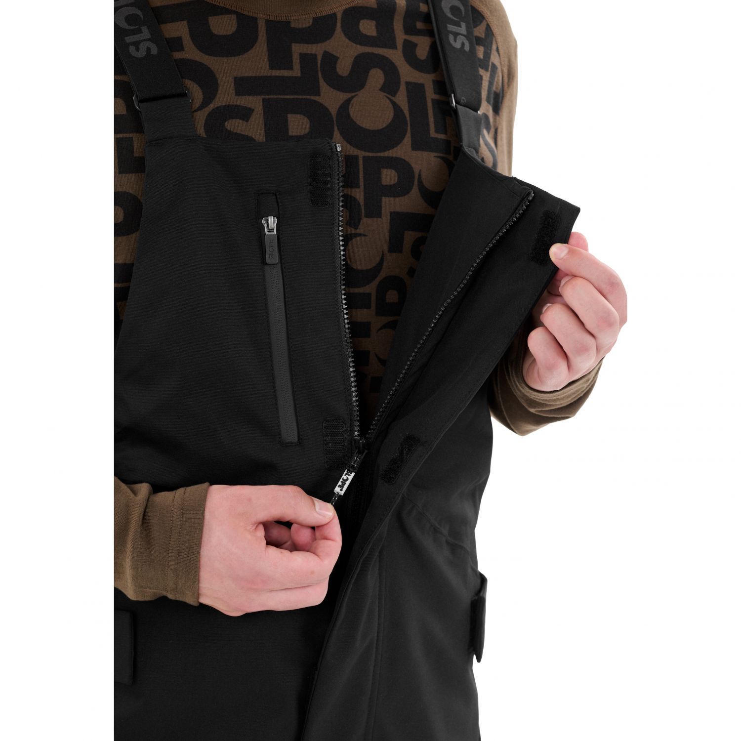 SLOPE Kenwood Bib, calças de esqui, masculino, preto