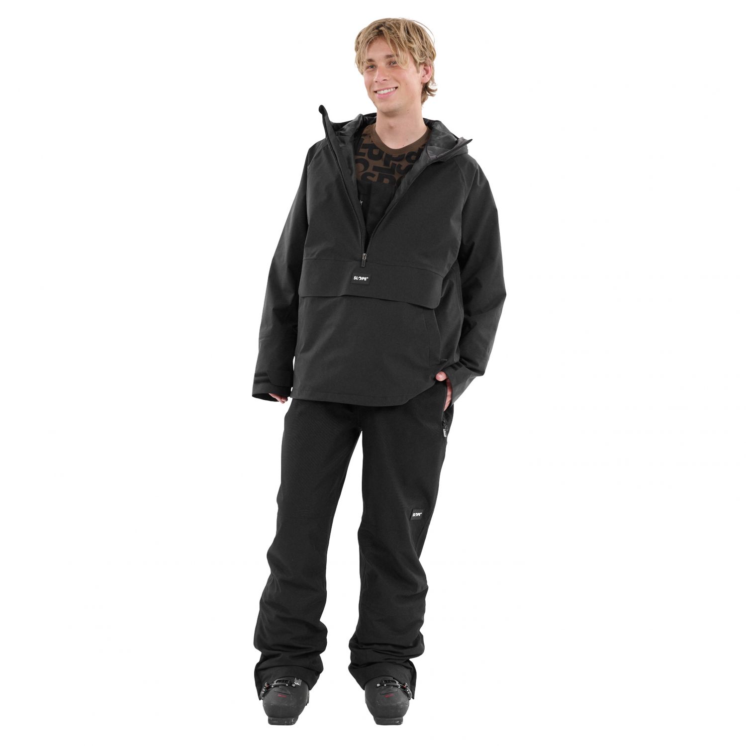SLOPE Kenwood Bib, calças de esqui, masculino, preto