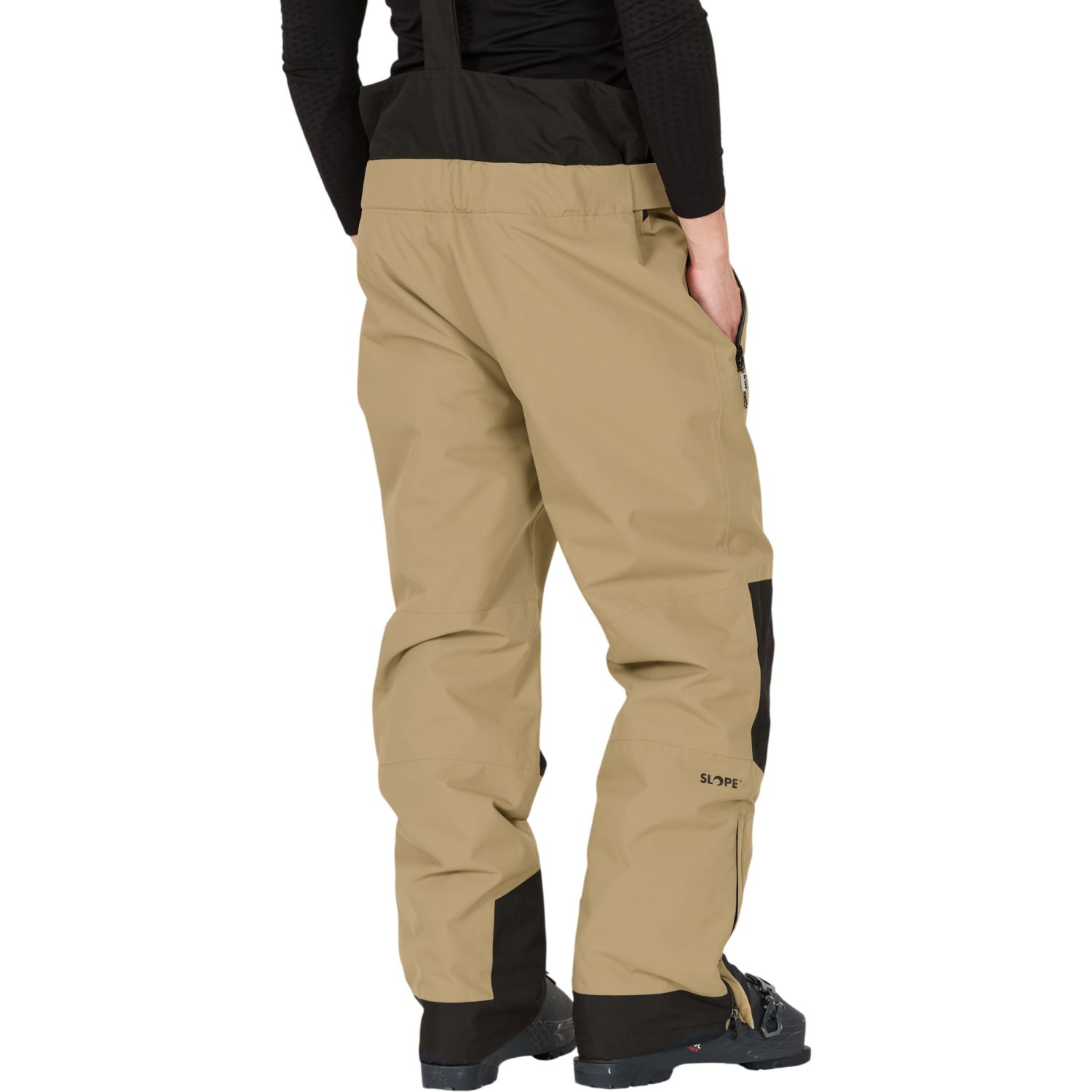 SLOPE Kenwood Bib, pantaloni de schi pentru bărbați, maro