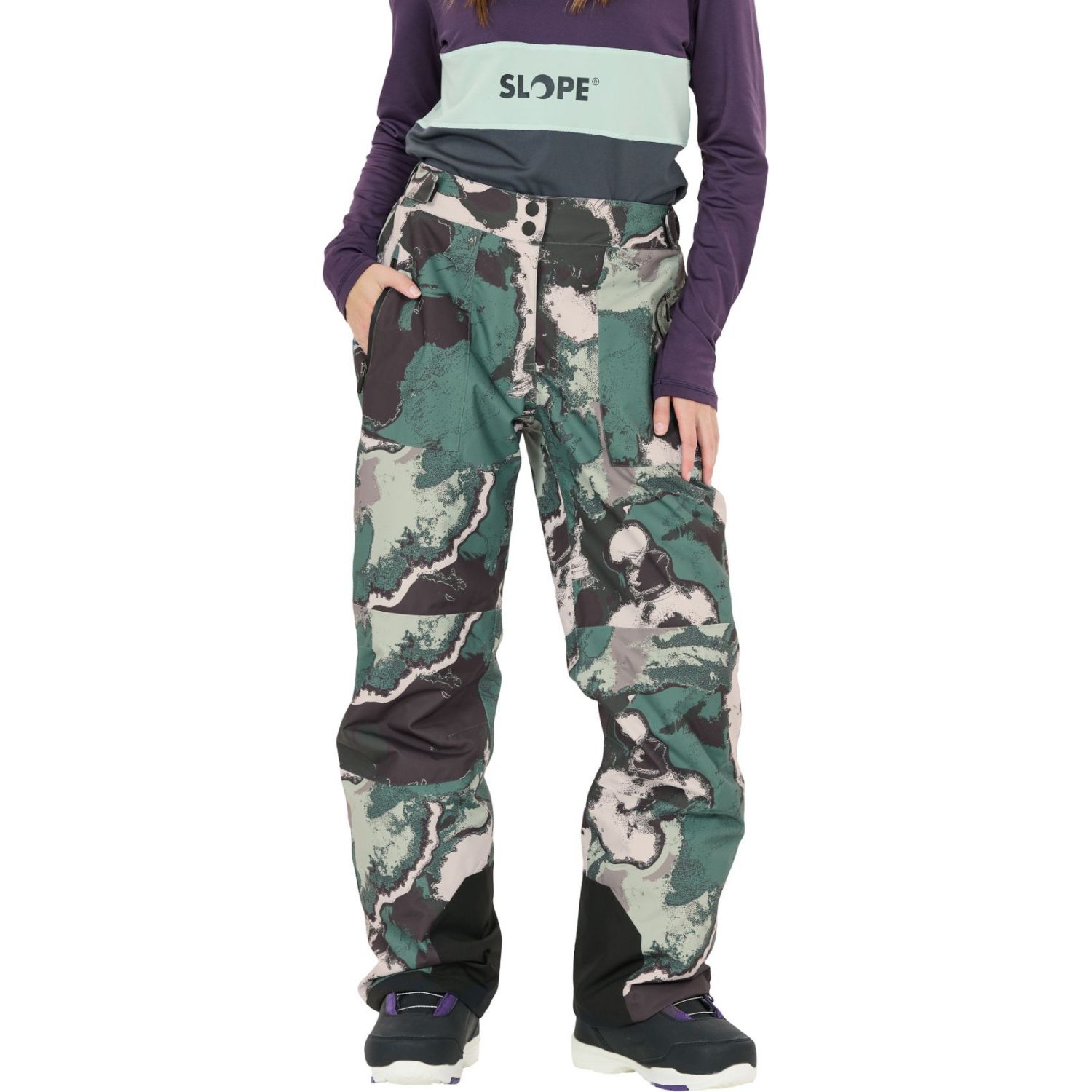 SLOPE Killy AOP, pantalon de ski, femme, bleu