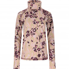 SLOPE Nyland AOP high neck midlayer, dame, feather gray