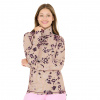 SLOPE Nyland AOP high neck midlayer, pentru femei, feather gray