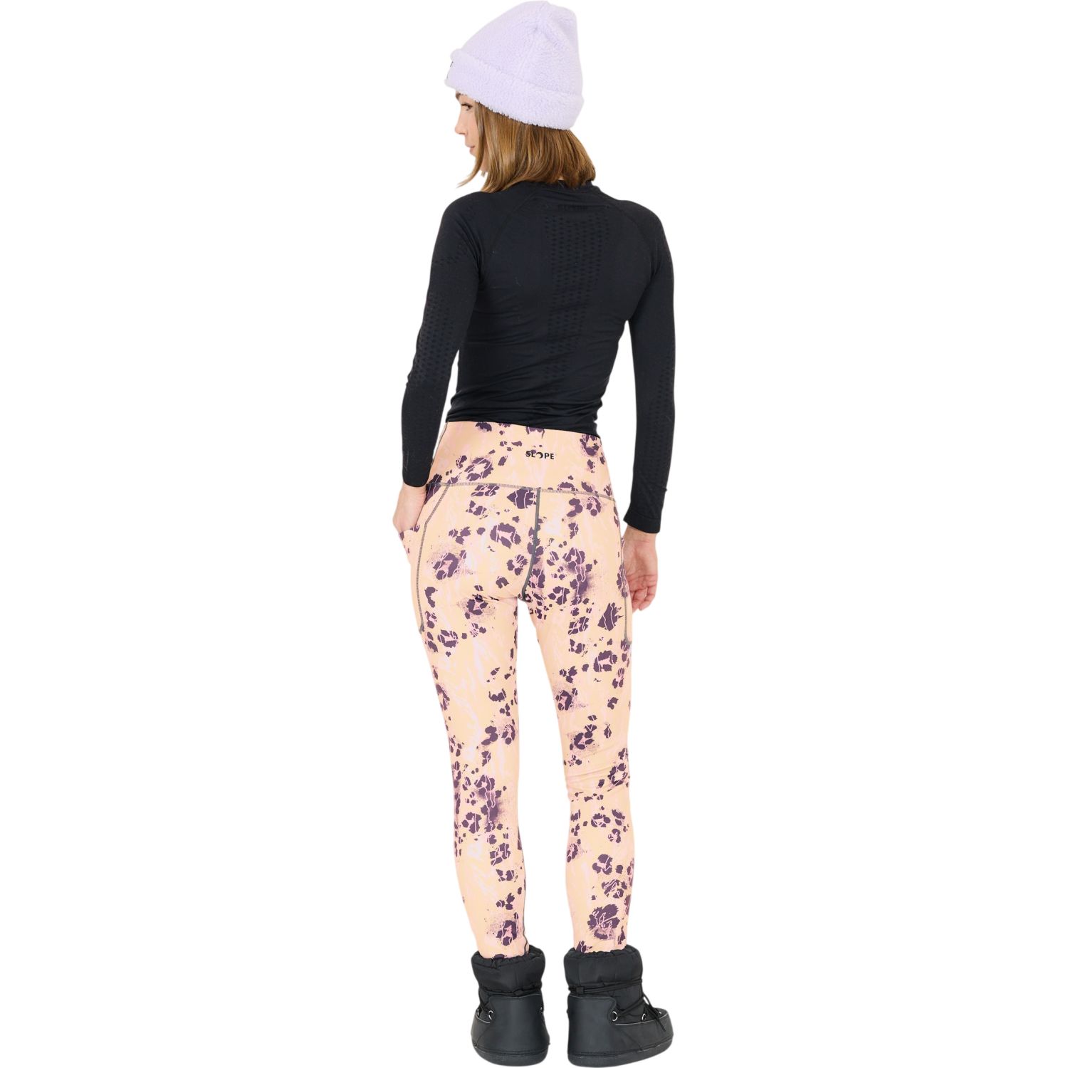 SLOPE Nyland AOP Legging, dames, feather gray