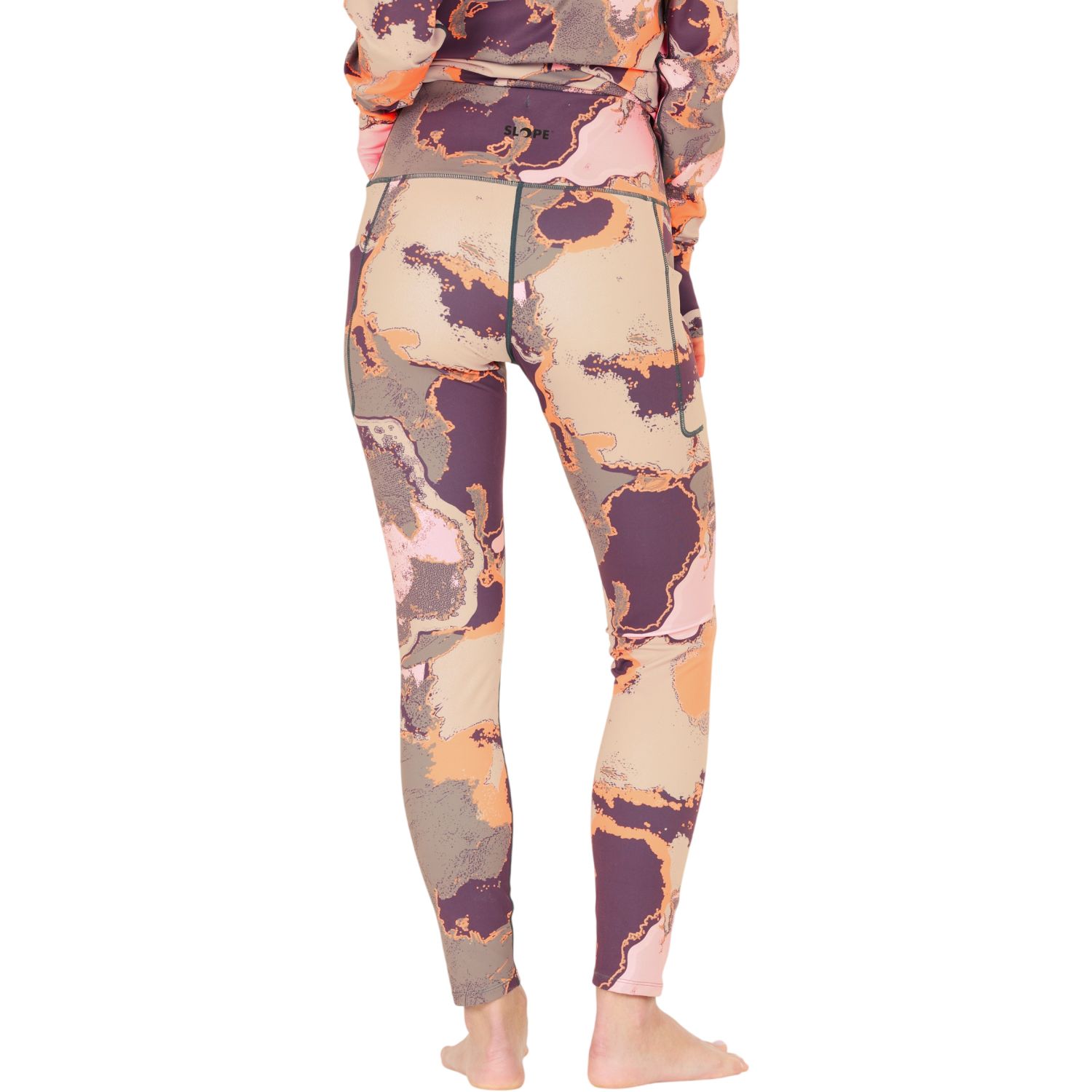 SLOPE Nyland AOP leggings, női, sweet grape