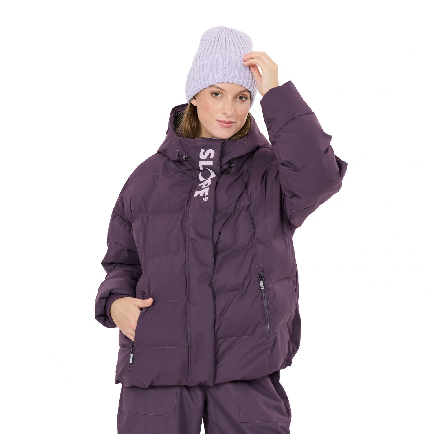 SLOPE Remy Puffer, jaqueta de inverno, feminina, roxa