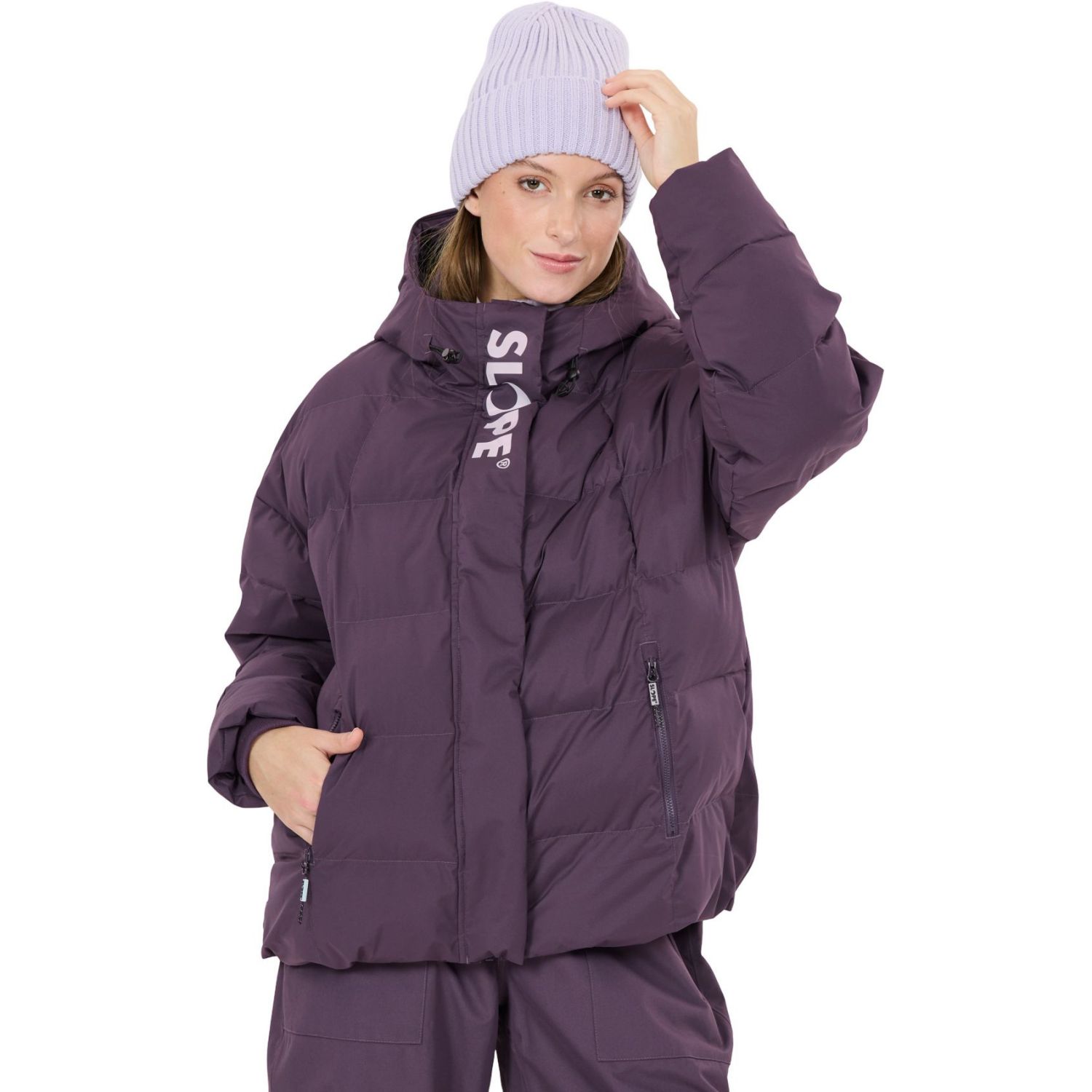 SLOPE Remy Puffer, vinterjakke, dame, lilla
