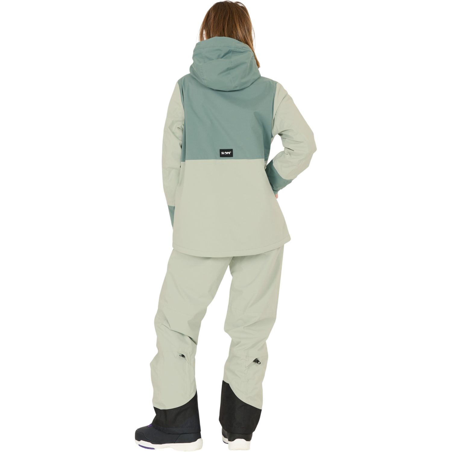 SLOPE River, Skijacke, Damen, aqua gray