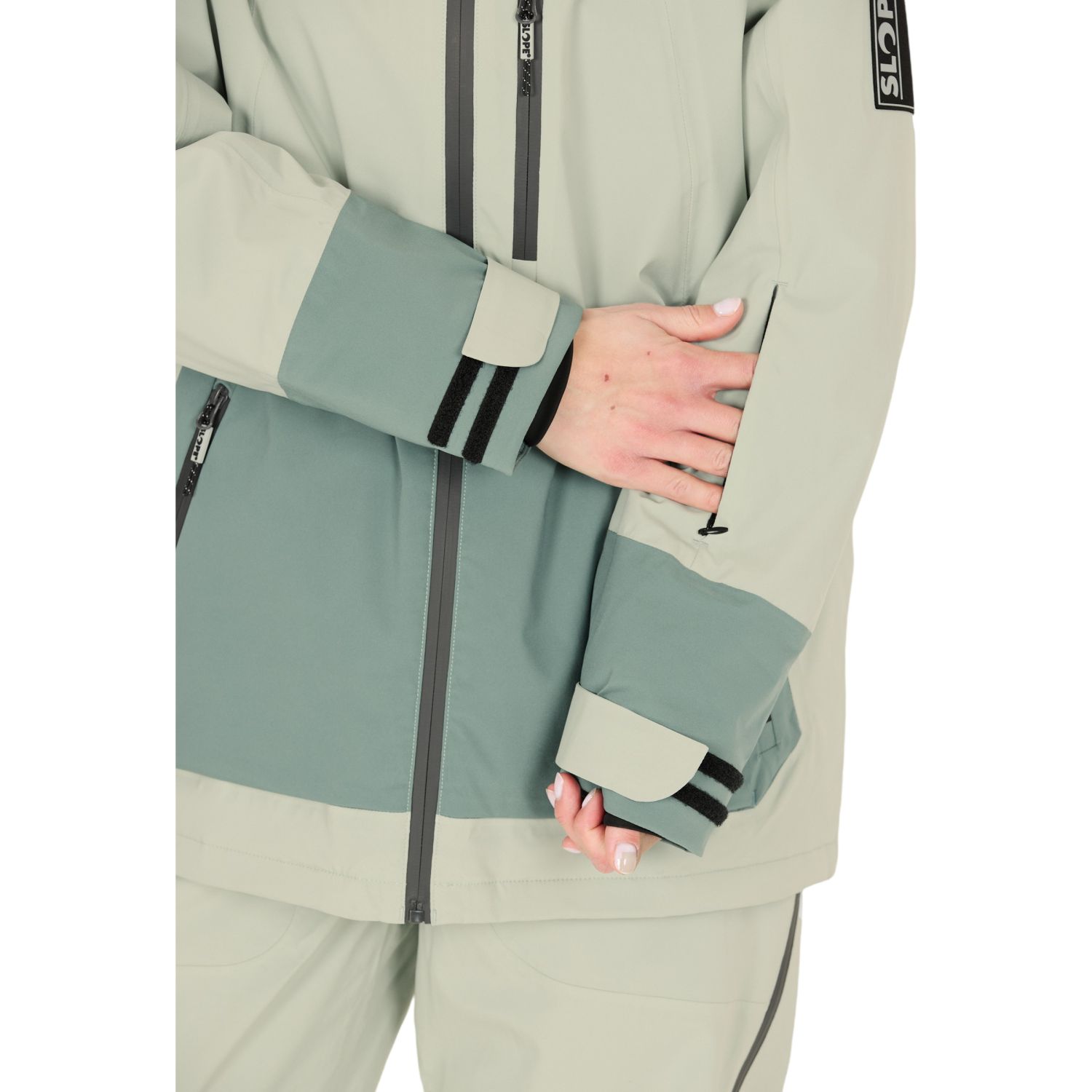 SLOPE River, Skijacke, Damen, aqua gray
