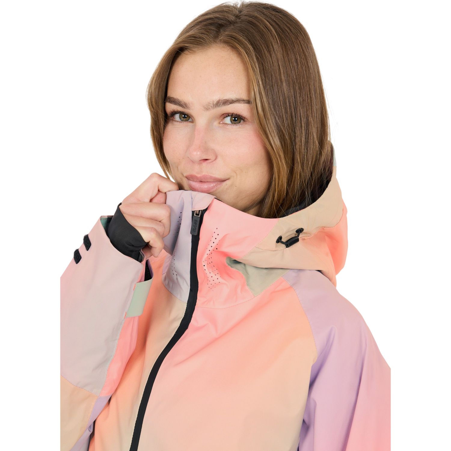 SLOPE Ruki AOP, ski anorak, femeie, orchidă