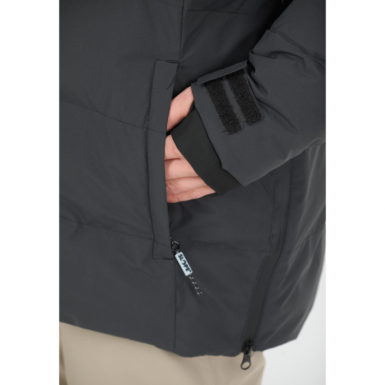 SLOPE Thumper, anorak, dámska, čierna