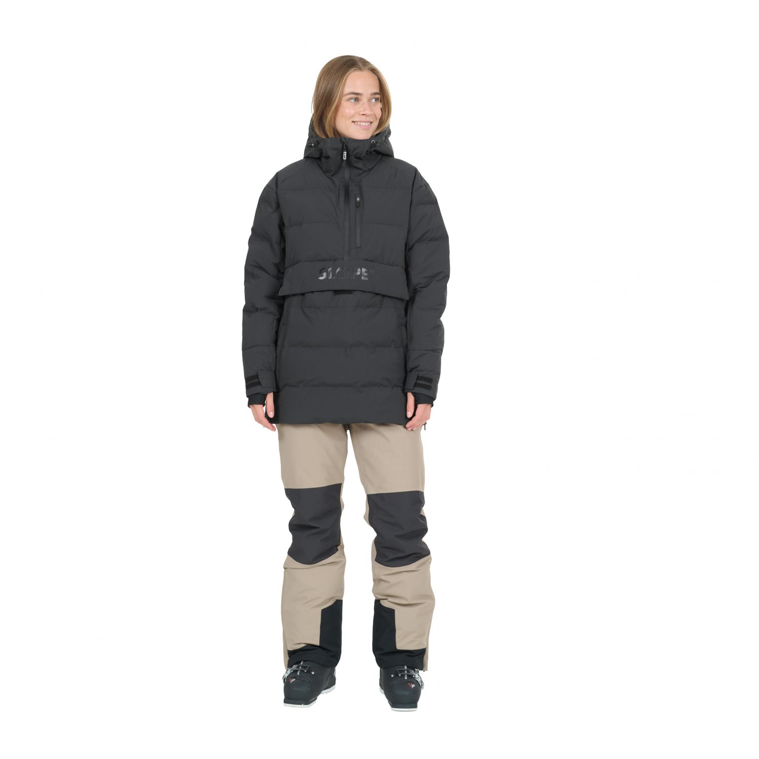 SLOPE Thumper, anorak, dámska, čierna