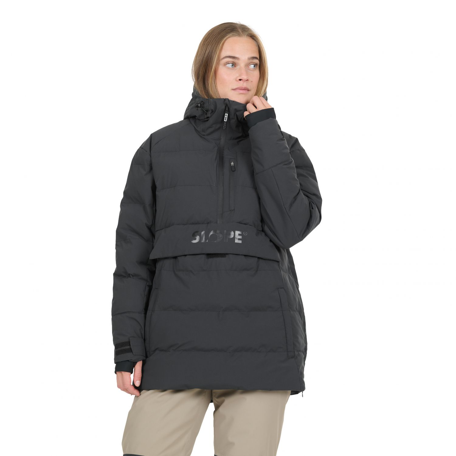 SLOPE Thumper, anorak, dámska, čierna