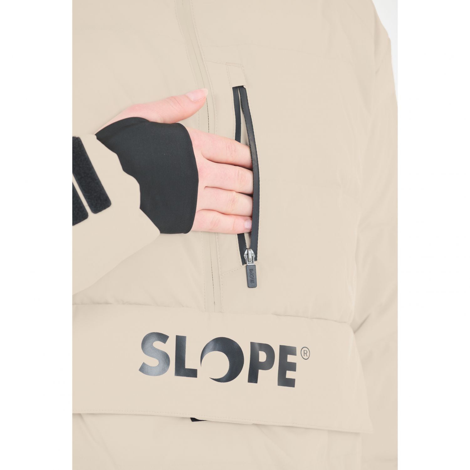 SLOPE Thumper, anorak, feminino, bege
