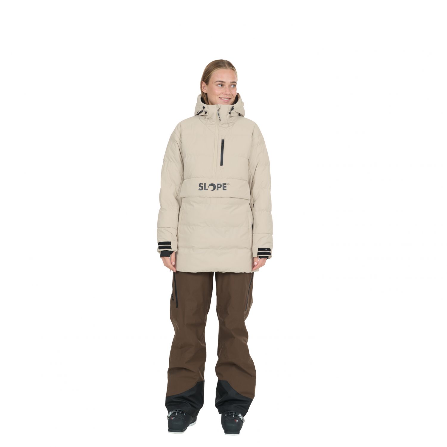 SLOPE Thumper, anorak, feminino, bege
