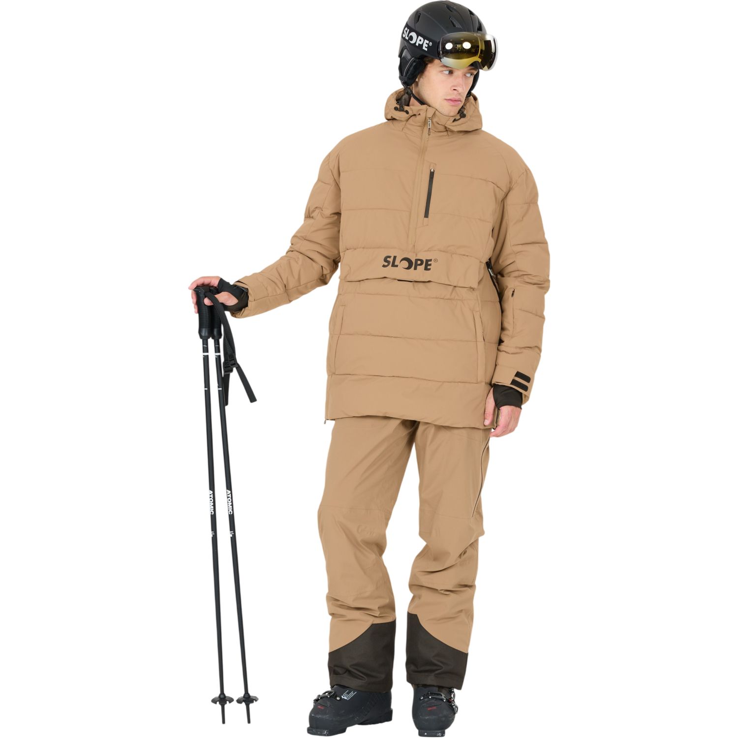 SLOPE Thumper Anorak, Herr, Brun