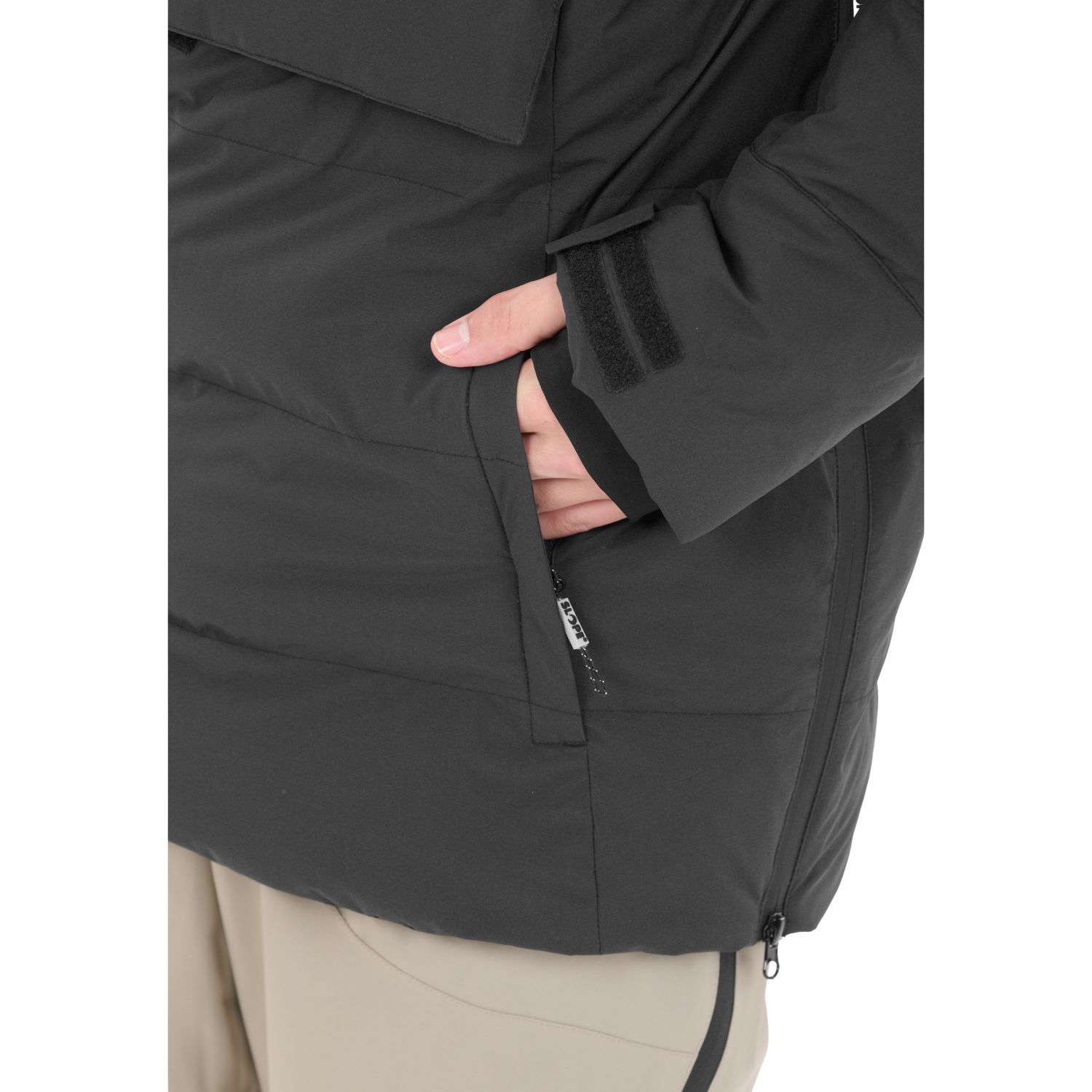 SLOPE Thumper, anorak, uomo, nero